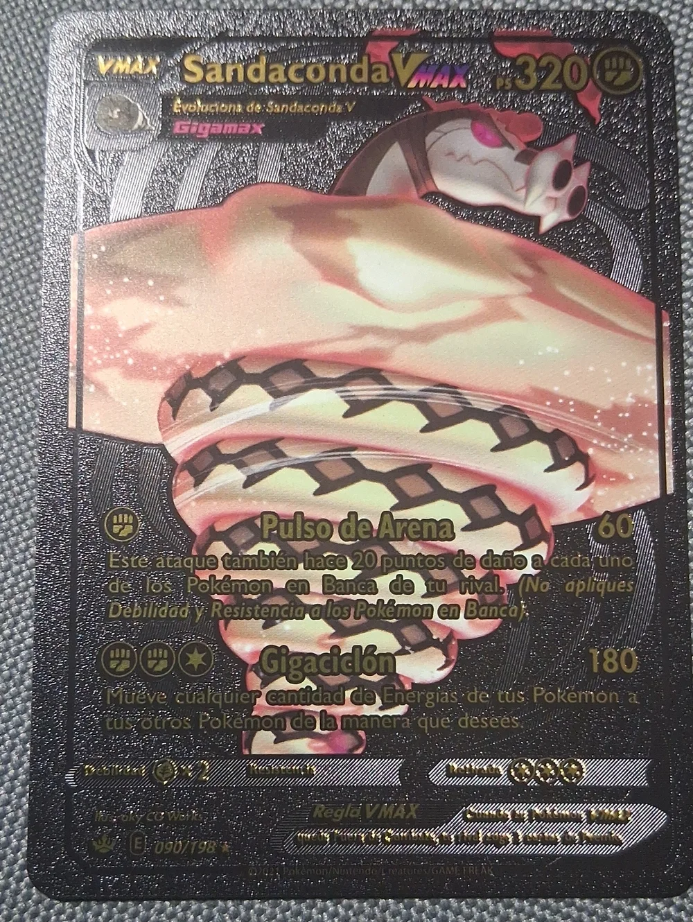 Sandaconda VMAX Collectible Card - Pink and Cream